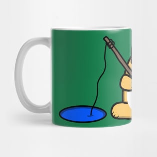 Gone Fishin’ Cat (Large Print) Mug